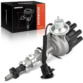 A-Premium Ignition Distributor with Cap and Rotor Compatible with Ford F-100 1974-1976, F-150 1975-1976, F-250 1974-1976, F-350 1974-1976, F-500 1975-1976, M-450 1974-1974, 5.9L 6.4L