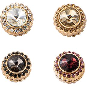 4Pcs Strong Hijab Magnets, Big Magnets for Muslim Scarf, Hijab Magnetic Pins, Magnetic Buttons for Clothing, Rhinestone Hijab Magnet for Women Girls Scarf Niqab