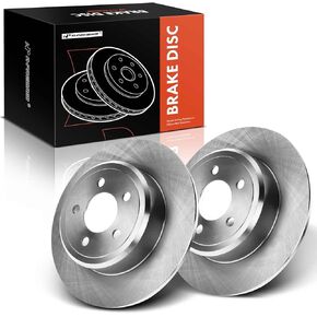 A-Premium 12.60 inch (320mm) Rear Solid Disc Brake Rotors Compatible with Select Chrysler and Dodge Models - 300 2005-2021, Challenger 2009-2020, Charger 2006-2020, Magnum 2005-2008, 2-PC Set