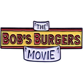 The Bob's Burgers Movie Title Logo Bob Belcher Animated Comedy TV Show 1.4" Enamel Pin Badge