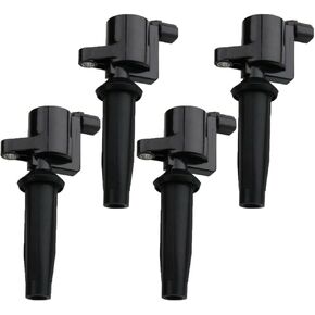 Ignition Coil Packs Set of 4 Compatible with Ford Mazda Mercury Escape Focus Tribute Mariner Transit Connect Fusion Ranger MKZ C-Max 2.0L 2.3L 2.5L L4 Replacement for FD505 DG507 4M5G12A366BC