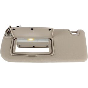 Left Driver Side Sun Visor with Lights Replacement for Nissan Altima 2019 2020 2021 2022 2023 2024 Sunvisor with Glasses Clip 96401-6CA3C (Gray)