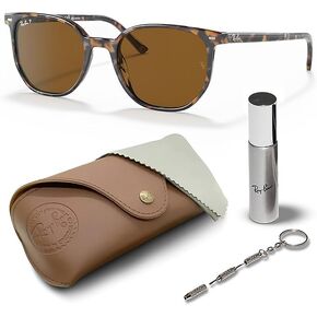 Ray-Ban RB2197 ELLIOT Square Sunglasses With Eyewear Kit Bundle - High Bridge Fit - Formal and Casual Wear Square Sunglasses