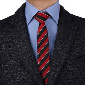 Epoint EAEF0037 Red Black Striped Checkered Silk Slim Ties Various Series Pink Blue Tie