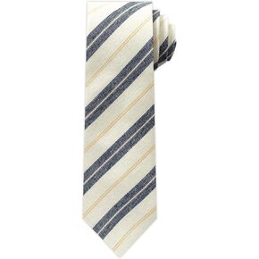 Jacob Alexander Men's Yacht Stripe Pattern Regular Length Neck Tie