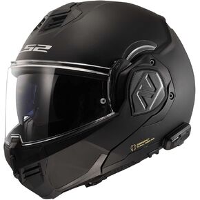 LS2 Helmets Advant Bluetooth Modular Helmet (Noir Matte Black - X-Large)