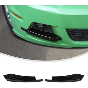 Linskip Front Bumper Lip Splitter Protector Covers Fit for 2010-2014 Ford Mustang, Vent Spoiler for Mustang Exterior Accessories(Gloss Black)