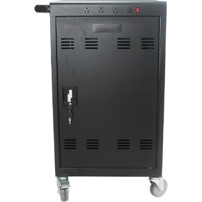 35 Device Mobile Charging Cart Station with Lock Key 2 Locking Caster Steel Construction Laptop and Tablet Storage Cart Portable Charging Station Cart for School Library Hospital Exhibition Airport