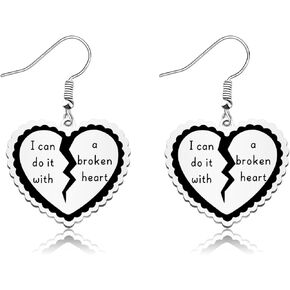 CHOORO Singer Inspired Jewelry Singer Fan Gift With A Broken Heart Earrings Jewelry Gift