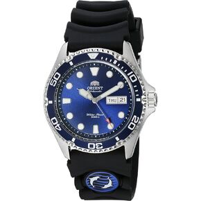 Orient Men's 'Ray II Rubber' Japanese Automatic Stainless Steel Diving Watch, Color:Silver-Toned (Model: FAA02008D9)