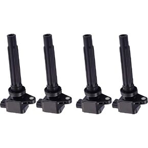 ENA Set of 4 Ignition Coil 2.0 L4 2007 2008 2009 Compatible with Suzuki SX4 SX 4 SX-4 Hatchback Sedan 07 08 09 Coil Pack 2.0L Coils Replacement for C1728 UF562 3340065J00