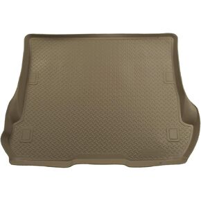 Husky Liners Classic Style Series | 2000-2005 Ford Excursion | Cargo Liner Behind 3rd Seat, Tan | 23903