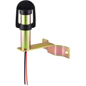 90° L Shape Tractor Beacon Light Bracket, Side Mounting Bracket With Wire For Forklift Truck Rotating Warning Light, Pin Holder Universal For DIN Pole Mount Flashing Strobe Light (L-Model 04)