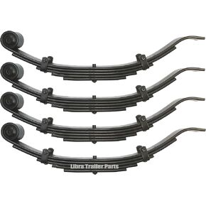 LIBRA Trailer Leaf Spring 5 Leaf Slipper 5000# Cap for 10000# 10K Axle -Set 4
