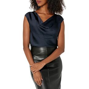 Theory Women's Short Sleeve Cowl Top
