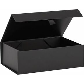 White Gift Box Large 13.5x11.8x4.7 Inches, White Gift Boxes for Presents with Magnetic Closure Lid, Luxury Gift Box Rectangle Collapsible Boxes for Gift Packaging