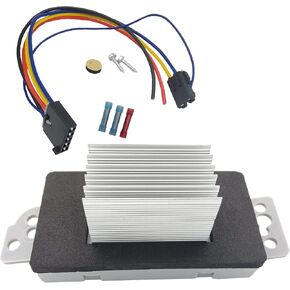 15-81773 19260762 HAVC Fan Blower Motor Resistor Control Module Complete Kit with Harness Compatible with Chevy Trailblazer GMC Envoy Cadillac Escalade Buick Rainier Replaces 89018778, 89019351