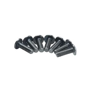 7 PCS a Pack Stainless Steel M8 Front Brake Rotors Hardware Bolts Screws Fits for Harley Davidson Enforcer, Impeller, Agitator Wheel 41500020 (Black)