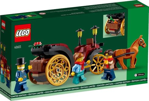 LEGO Wintertime Carriage Ride 40603 GWP - Festive Minifigures, Golden Wheels, and Charming Design for Holiday Joy (153 pcs) in Saudi Arabia