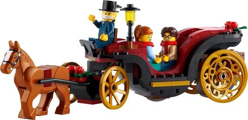 LEGO Wintertime Carriage Ride 40603 GWP - Festive Minifigures, Golden Wheels, and Charming Design for Holiday Joy (153 pcs) in Saudi Arabia