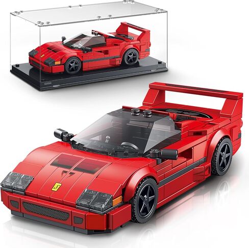 VGD Car Building Kit with Display Case, Cool Collectible Model Super Race Car Building Blocks Set, 1:24 Scale Collectible Model Cars Set for Kids Boys Girls Adults Sportscar Lovers Kids - 322PCS in Saudi Arabia