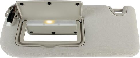 Left Driver Side Sun Visor with Lights Replacement for Nissan Altima 2019 2020 2021 2022 2023 2024 Sunvisor with Glasses Clip 96401-6CA3C (Gray) in Saudi Arabia