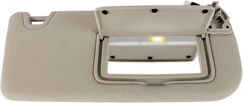 Left Driver Side Sun Visor with Lights Replacement for Nissan Altima 2019 2020 2021 2022 2023 2024 Sunvisor with Glasses Clip 96401-6CA3C (Gray) in Saudi Arabia