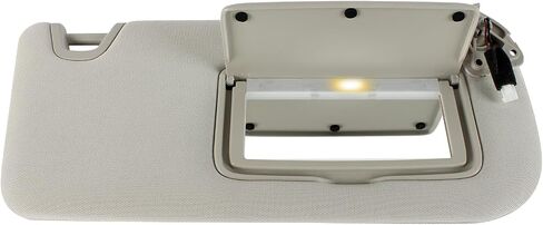 Left Driver Side Sun Visor with Lights Replacement for Nissan Altima 2019 2020 2021 2022 2023 2024 Sunvisor with Glasses Clip 96401-6CA3C (Gray) in Saudi Arabia