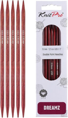 KnitPro Dreamz Double Pointed Needles 5"(12.5cm) | US Size 8 (5mm) in Kuwait