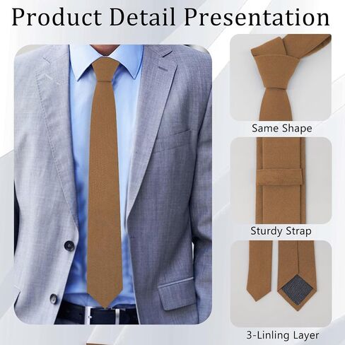 Ties for Men, Mens Skinny Sage Green Blue Neck Tie, Cotton Linen Men Tie Neckties for Business Wedding Tuxedo Shirt in Saudi Arabia