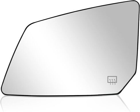 Heated Mirror Glass Replacement with Backing Plate Heated Defrost Glass Fit for Chevy Traverse GMC Acadia Saturn Outlook 2007-2017 Replace 15951926, 33223 (Left Driver Side) in Kuwait