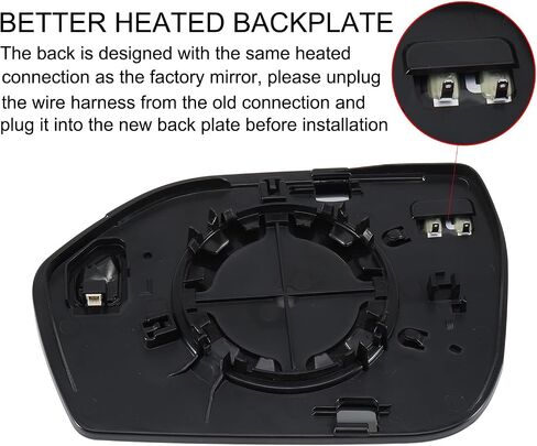 Passenger Side Mirror Replacement for Ford Explorer 2020 2021 2022 2023 2024 with BSD Heated Right Side View Mirror Glass in Saudi Arabia