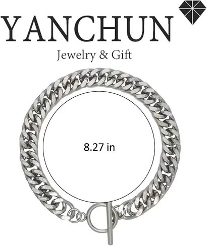 YANCHUN Mens Bracelet Silver Bracelet for Men Chain Bracelet 14K Gold Plated Cuban Link Bracelet Set for Men Stackable Bracelets Gifts for Him in Kuwait