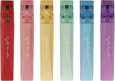 6 Assorted Vintage Retro Colors Highlighters, Chisel Tip Dry-Quickly Markers Lipstick Shaped with Transparent Cap for School and Office Home(CS-H816) in Kuwait
