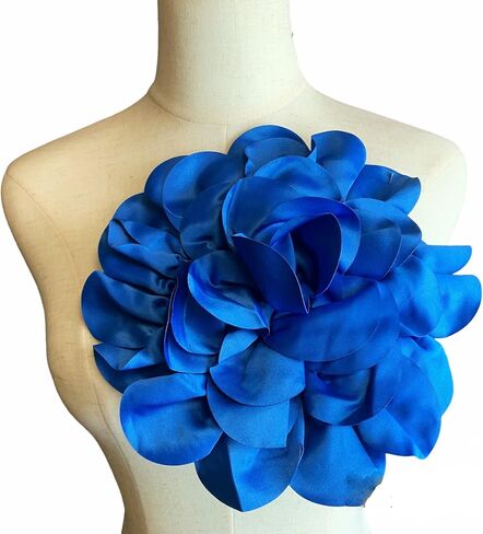 Heyiwell Large Satin Fabric flower for Brooch Pin Wedding Party Dance Dress Suit Clothes Head Hair Accessories DIY Decor 9.45"Inch in Saudi Arabia