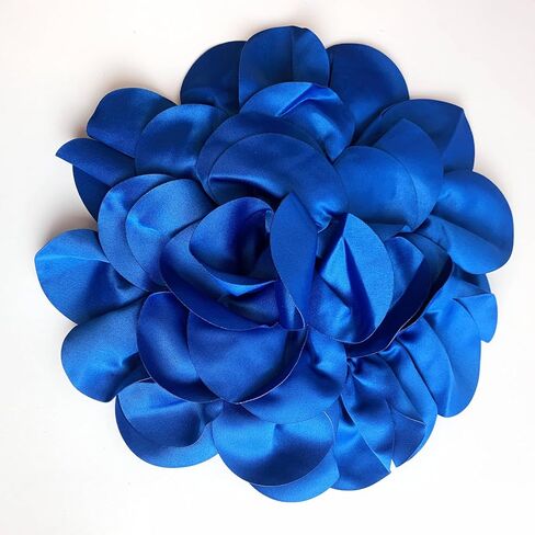 Heyiwell Large Satin Fabric flower for Brooch Pin Wedding Party Dance Dress Suit Clothes Head Hair Accessories DIY Decor 9.45"Inch in Saudi Arabia