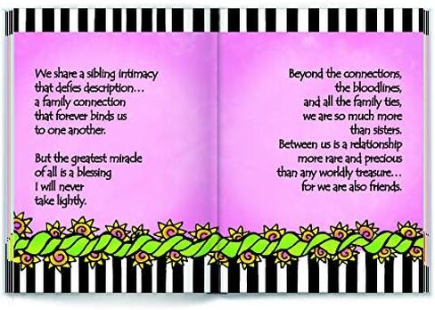 كتاب تذكار صغير من بلو ماونتن آرتس "الأخوات... متصلات بواسطة رابطة غير قابلة للكسر" مقاس 4 × 3 بوصات. كتاب بحجم الجيب مثالي لعيد الميلاد أو عيد الميلاد أو هدية في أي وقت لأخت، من تأليف سوزي تورونتو in Kuwait