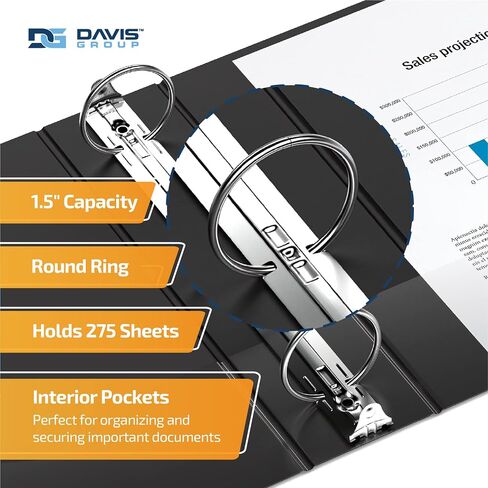 مجلدات QuickFit® Angle D-Ring View، سعة 625 ورقة، حلقات 3 بوصات، معاد تدويرها بنسبة 47%، أبيض 87050 in Saudi Arabia