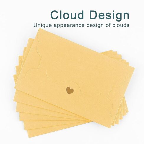 50 Pack 4x6 Envelopes, A4 Envelope with Gold Heart,Gray Envelopes for Invitations, Baby Shower, Wedding, Greeting Card, Birthday in Kuwait