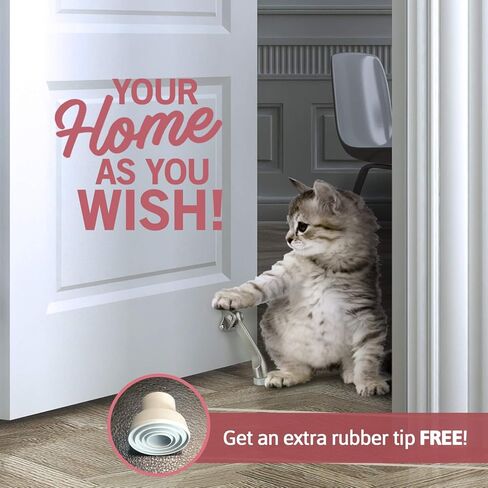 جاك ندريل 1 عبوة توقف الباب لأسفل مقاس 4 بوصة | مع طرف مطاطي مانع للانزلاق للأرضيات الخشبية والخرسانة والبلاط والسجاد | يعمل على أبواب المرآب وغرفة المعيشة الثقيلة، مع توقف مجاني للأبواب الزنبركية مقاس 5 بوصات (3 ⅛ بوصة). in Kuwait