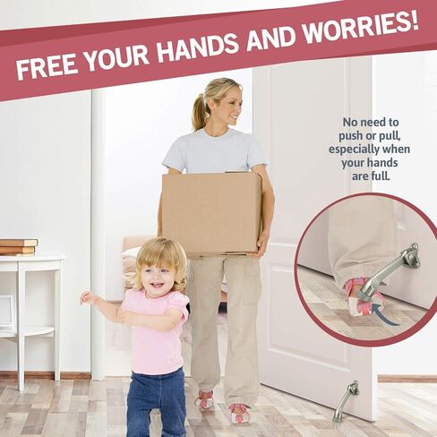 جاك ندريل 1 عبوة توقف الباب لأسفل مقاس 4 بوصة | مع طرف مطاطي مانع للانزلاق للأرضيات الخشبية والخرسانة والبلاط والسجاد | يعمل على أبواب المرآب وغرفة المعيشة الثقيلة، مع توقف مجاني للأبواب الزنبركية مقاس 5 بوصات (3 ⅛ بوصة). in Kuwait