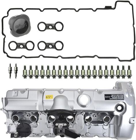 أجزاء المحرك أغطية الصمامات متوافقة مع BMW E82 E90 E93 E91 E90 E60 F10 E83 F25 E70 E85 E86 E89 128i 328i 328xi 528i X3 X5 Z4 2007-2013 2.5L 3.0L in Kuwait
