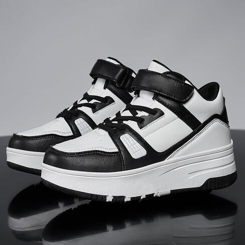 أحذية Nsasy Kids Roller Shoes للفتيات والأولاد على الموضة أحذية رياضية عالية الجودة بـ 4 عجلات قابلة للفصل أحذية التزلج على الجليد in Kuwait
