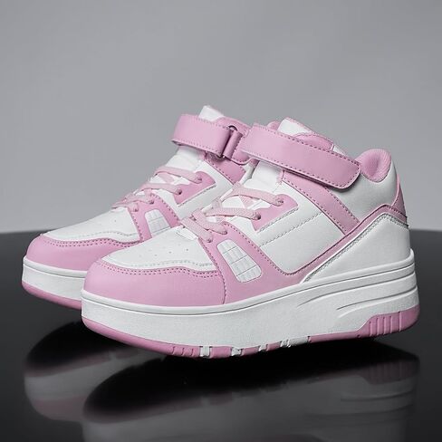 أحذية Nsasy Kids Roller Shoes للفتيات والأولاد على الموضة أحذية رياضية عالية الجودة بـ 4 عجلات قابلة للفصل أحذية التزلج على الجليد in Kuwait