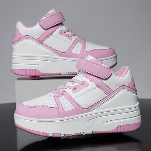أحذية Nsasy Kids Roller Shoes للفتيات والأولاد على الموضة أحذية رياضية عالية الجودة بـ 4 عجلات قابلة للفصل أحذية التزلج على الجليد in Kuwait