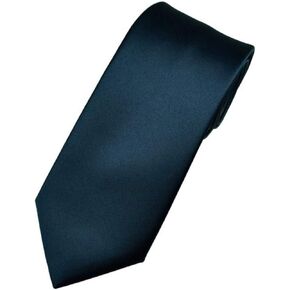 Skinny Neck Tie Soft Satin Polyester Unisex Slim Necktie for Casual Formal Wear, Weddings