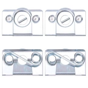 Ball Head 1/4 Turn Set Saddlebag Bail Mount Receptacles Compatible with Harley Davidson Touring FLHR FLHS FLHX Softail Road King Electra Glide (Reference : 90834-95B)