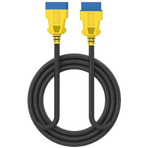 Updated OBD2 Extension Cable Reinforced Nylon ODB2 Extension Cable Anti-Tear/Aging OBD2 Extension Cord Male to Female Waterproof OBD2 Splitter 16 Pin OBD2 Adapter Flexible OBD2 Cable for Any OBD2 Car