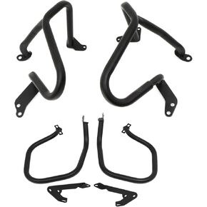 CHIFUN Engine Guard Front Rear Highway Crash Bars Replacement for BMW R1250RT R1250 RT 2018-2022 Black Steel Motorcycle Frame Protection Bars