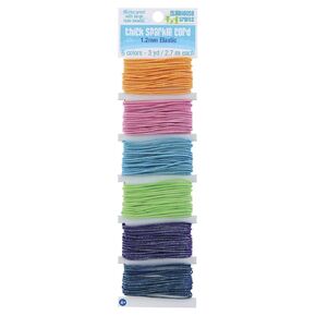 Sulyn Thick Sparkle Elastic Cord, 6 Colors, 18 Yards General Craft Supplies, Assorted